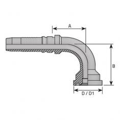  HA32BR1 1/4 S6 90� VITI DN54 