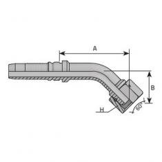  HA32TBSP1 1/4 45� VITI 