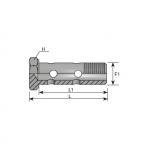  VIS CREUSE DOUBLE 10X100 