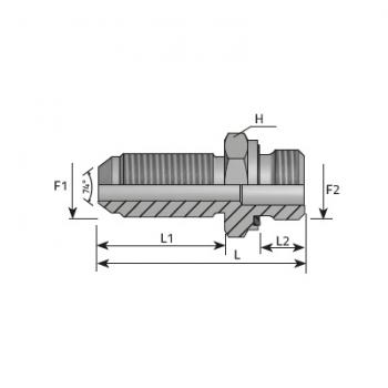  MJ1/2 X MCYL1/8 +JE JIC H37mm 